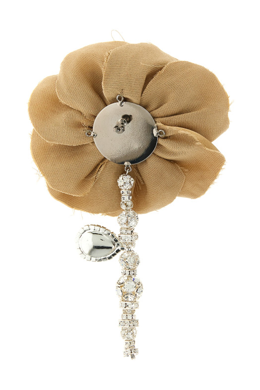 '11' earrings Beige