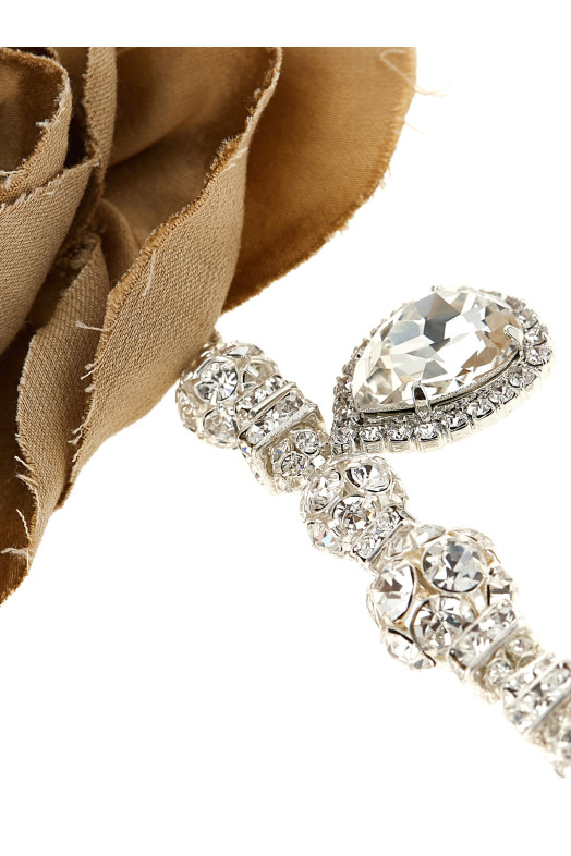 '11' earrings Beige