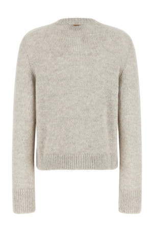 Jacquard diamond cardigan Gray