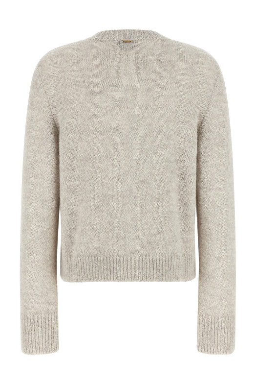 Jacquard diamond cardigan Gray