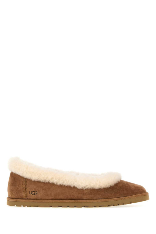 Caramel suede Zora ballerinas UGG (1178111)