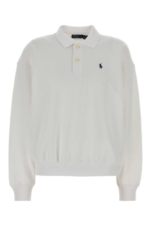 White cotton blend polo shirt Gray POLO RALPH LAUREN (211947966)