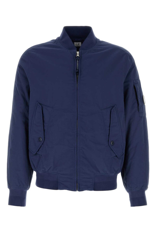 Blue nylon jacket Brown C.P. COMPANY (21CMOW081A110475G)