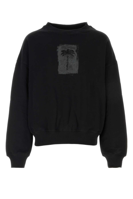 Black cotton sweatshirt Black PALM ANGELS (PAMBA004FL006)