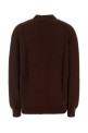 Chocolate wool blend cardigan LEMAIRE (PO0052LK1063)