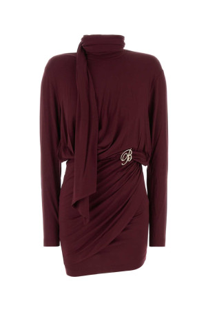 Burgundy jersey dress BLUMARINE (RF6079J16182A877A)
