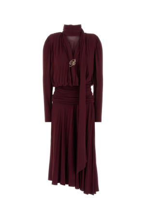 Burgundy jersey dress BLUMARINE (RF6081J16182A875A)