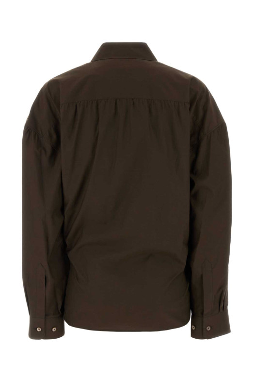 Dark brown cotton blend shirt LEMAIRE (SH1141LF1500)