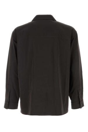 Dark brown wool blend shirt LEMAIRE (SH1302LF1668)