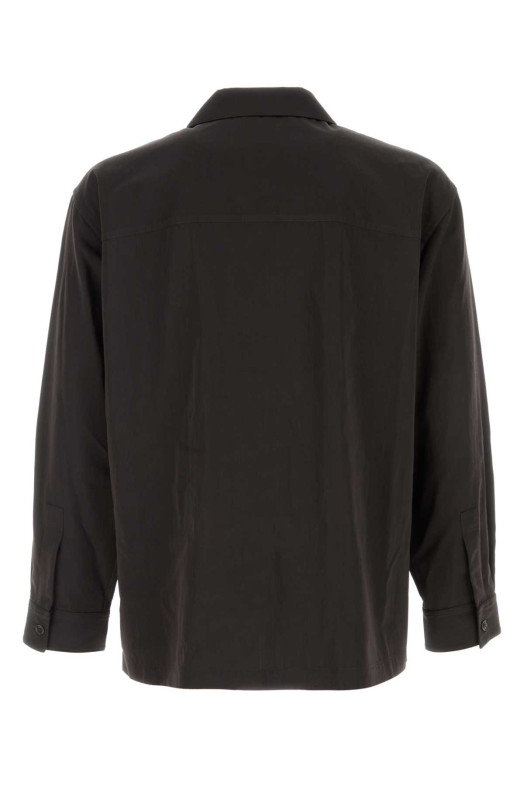 Dark brown wool blend shirt LEMAIRE (SH1302LF1668)
