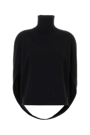 Black cashmere Wrap sweater UMA WANG (UK7132)