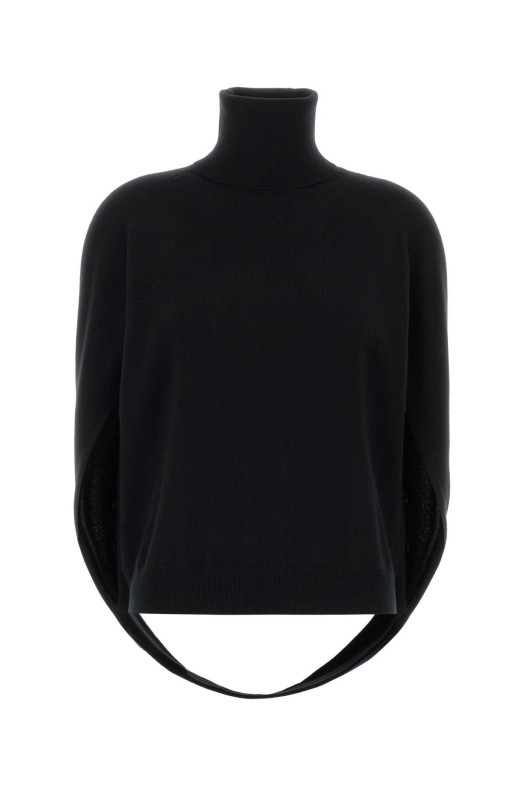 Black cashmere Wrap sweater UMA WANG (UK7132)