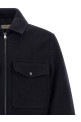 Шерстяная рубашка-свитер, синяя MONCLER L20912F0005689BMK786