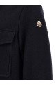 Шерстяная рубашка-свитер, синяя MONCLER L20912F0005689BMK786
