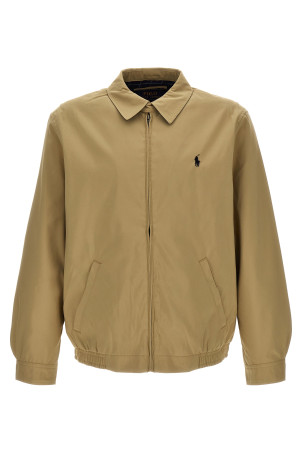 Logo jacket Beige