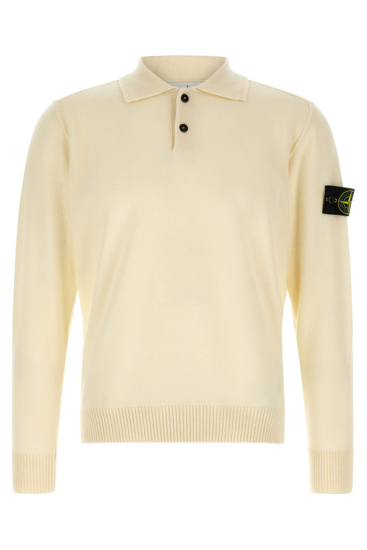  RWS knit polo shirt White