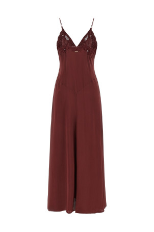 Envers satin dress Bordeaux