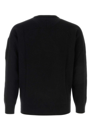 Black wool blend sweater Black C.P. COMPANY (21CMKN096A110149A)