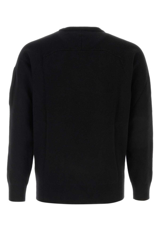 Black wool blend sweater Black C.P. COMPANY (21CMKN096A110149A)