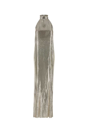 Silver metal knit long dress STELLA McCARTNEY (6A07723IU356)