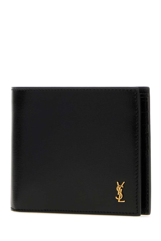 Black leather wallet Black SAINT LAURENT (84795402G0W)