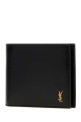 Black leather wallet Black SAINT LAURENT (84795402G0W)