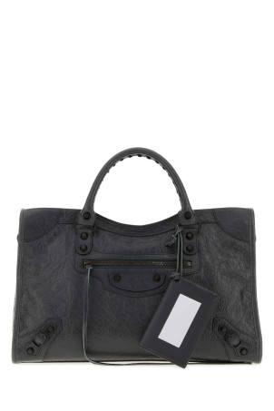 Graphite leather medium Le City handbag BALENCIAGA (8657602ACFH)
