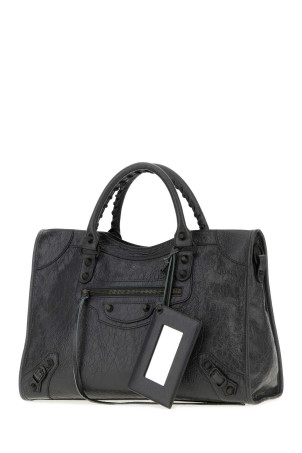 Graphite leather medium Le City handbag BALENCIAGA (8657602ACFH)