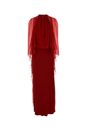 Red crepe long dress ALBERTA FERRETTI (A04255127)