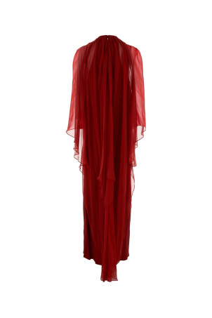 Red crepe long dress ALBERTA FERRETTI (A04255127)