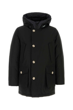 Black cotton blend down jacket Black WOOLRICH (CFWOOU0483MBUT0001)