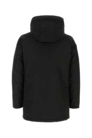 Black cotton blend down jacket Black WOOLRICH (CFWOOU0483MBUT0001)