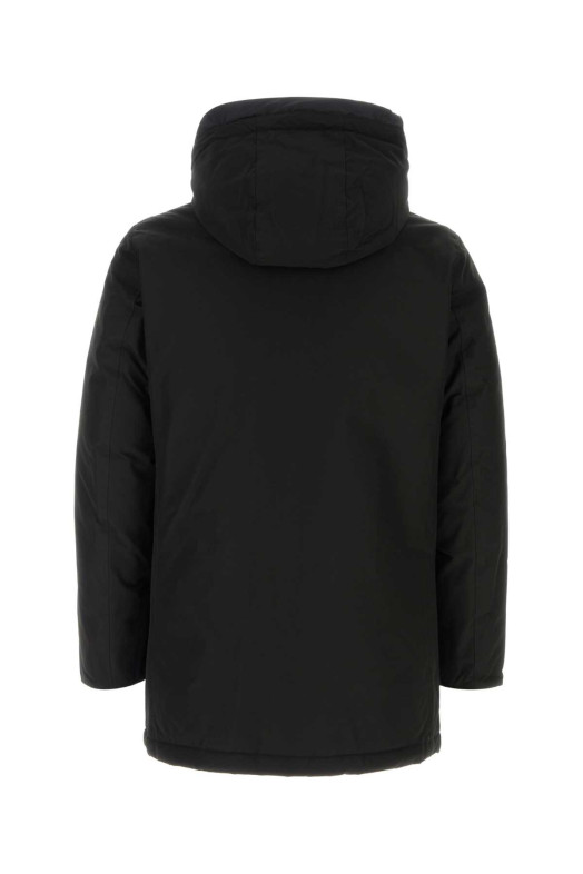 Черная пуховая куртка из смешанного хлопка, черная, WOOLRICH (CFWOOU0483MBUT0001)