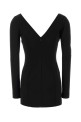 Black stretch viscose blend mini dress Black DOLCE & GABBANA (F616RTFUGKF)