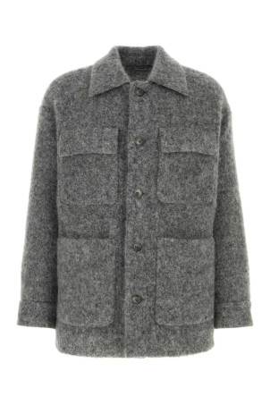 Dark grey alpaca blend jacket DOLCE & GABBANA (G9BHTTHUMS3)