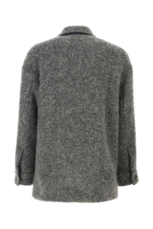 Dark grey alpaca blend jacket DOLCE & GABBANA (G9BHTTHUMS3)