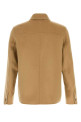 Camel wool blend overshirt AMI (HJK844WV0217)