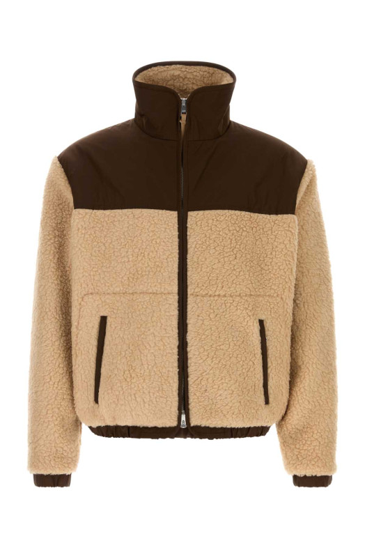 Beige teddy jacket AMI (HJK942PL0114)