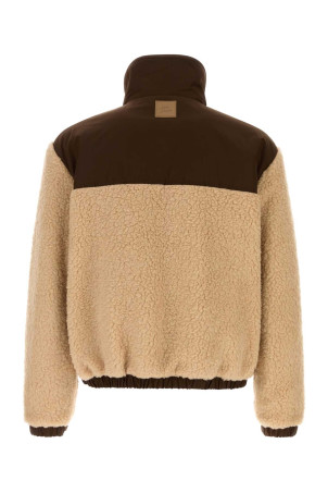 Beige teddy jacket AMI (HJK942PL0114)
