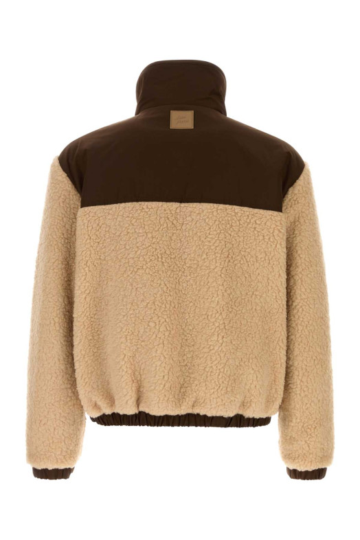 Beige teddy jacket AMI (HJK942PL0114)