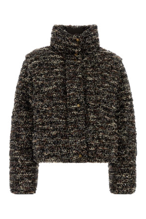 Multicolor bouclÃ© and nylon Poetique down jacket MONCLER (L20931A00212599VR)