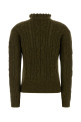 Olive green alpaca blend sweater MONCLER GRENOBLE (L20989C00004M1214)