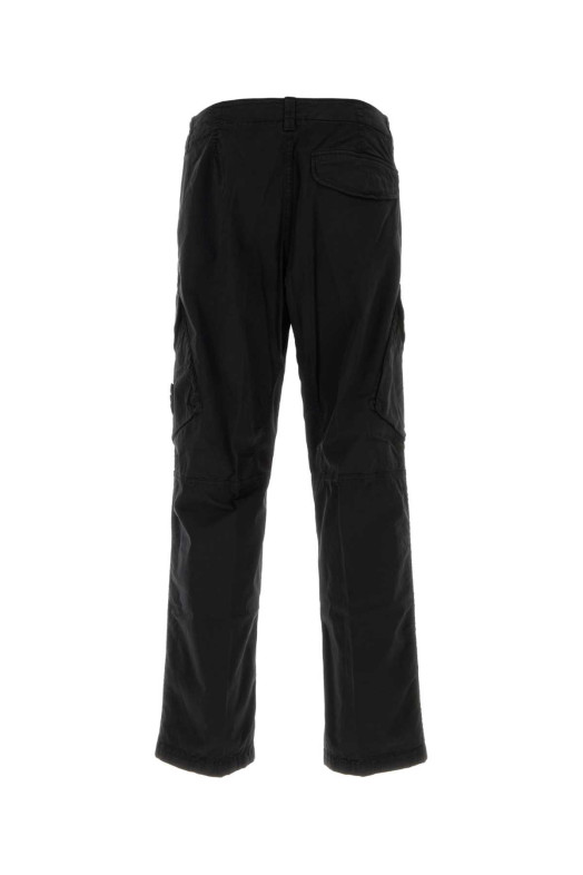 Black stretch cotton cargo pant Black STONE ISLAND (L2S153100003S0A10)