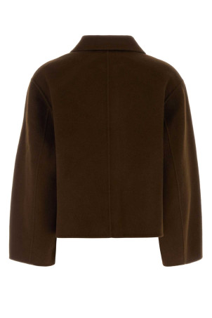 Chocolate wool blend Gyoda overshirt SOEUR (MAN0356GYODA)