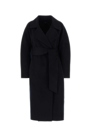 Midnight blue wool blend Harvard coat SOEUR (MAN0503HARVARD)