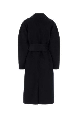 Midnight blue wool blend Harvard coat SOEUR (MAN0503HARVARD)