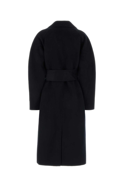 Midnight blue wool blend Harvard coat SOEUR (MAN0503HARVARD)