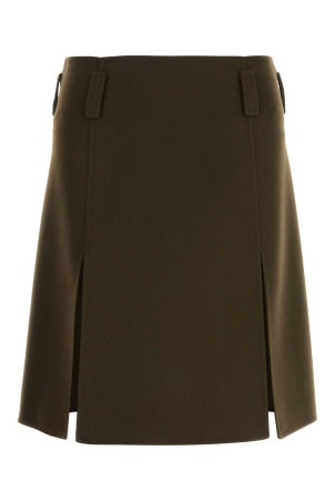 Brown wool blend skirt MIU MIU (MG2751SOOO15Q8)