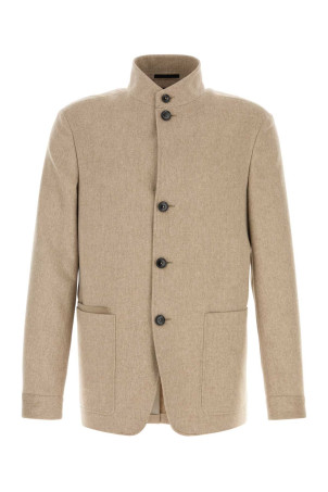 Beige cashmere blazer ZEGNA (R469C84A41VHKQ0)