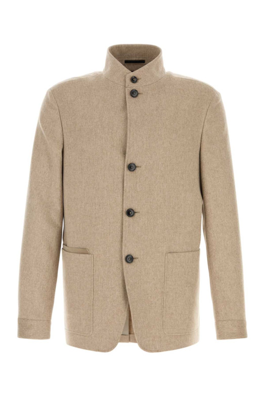 Бежевый кашемировый блейзер ZEGNA (R469C84A41VHKQ0)